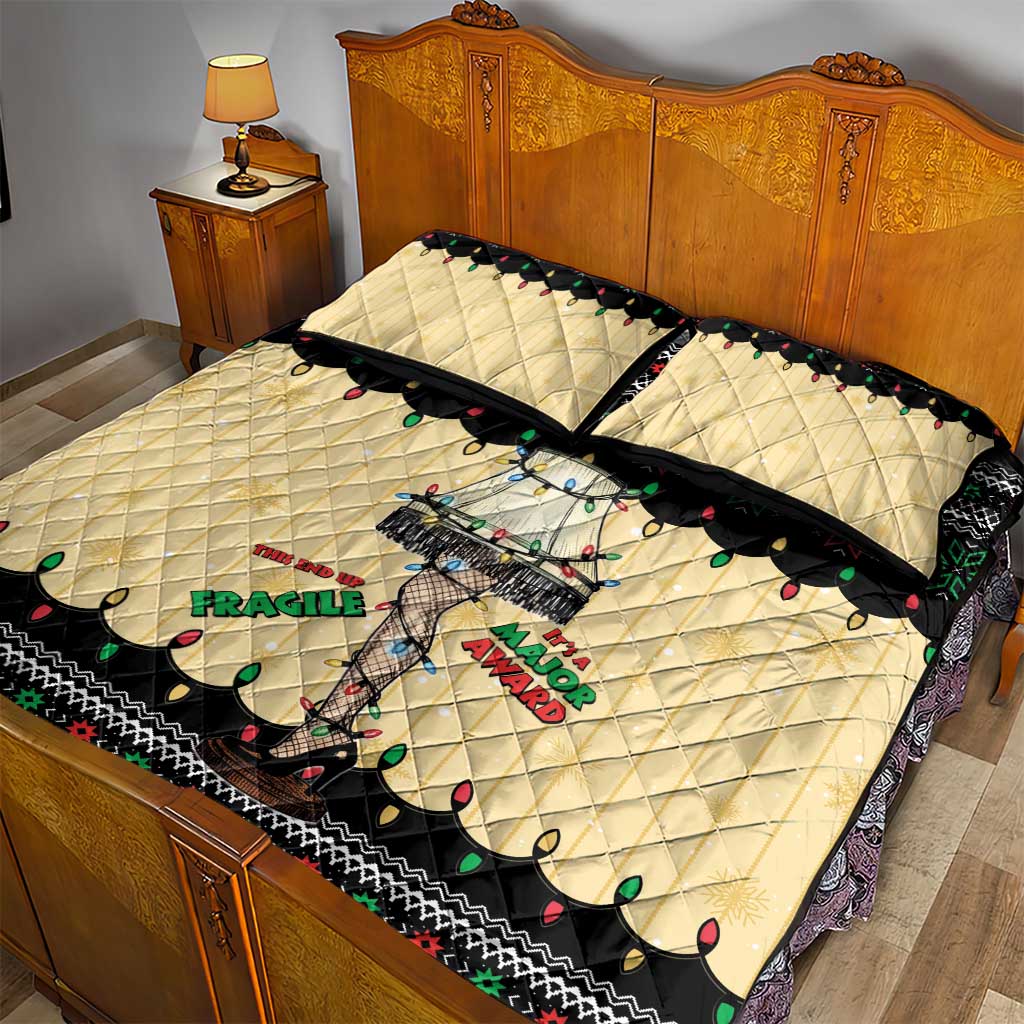 Christmas Story Quilt Bed Set Fragile Leg Lamp - Wonder Print Shop