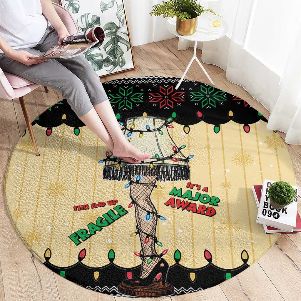 Christmas Story Round Carpet Fragile Leg Lamp - Wonder Print Shop