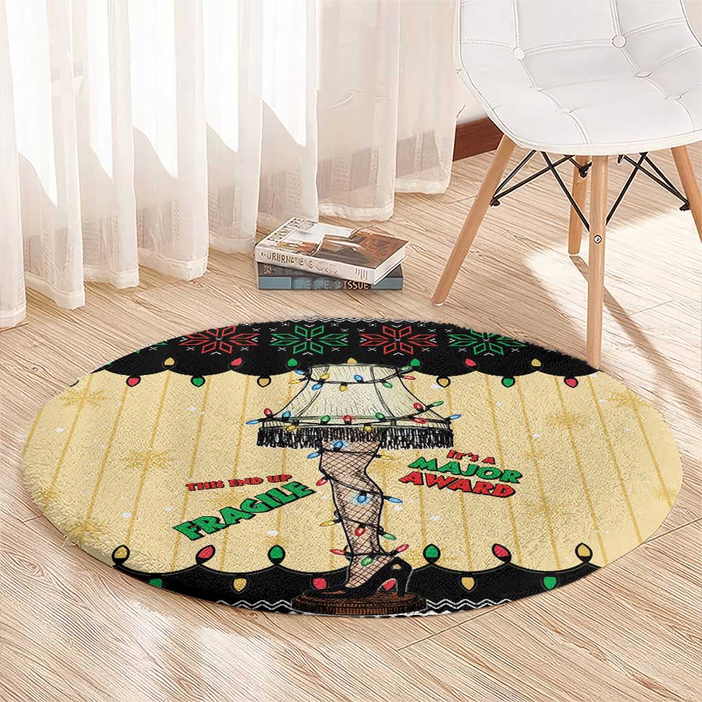 Christmas Story Round Carpet Fragile Leg Lamp - Wonder Print Shop