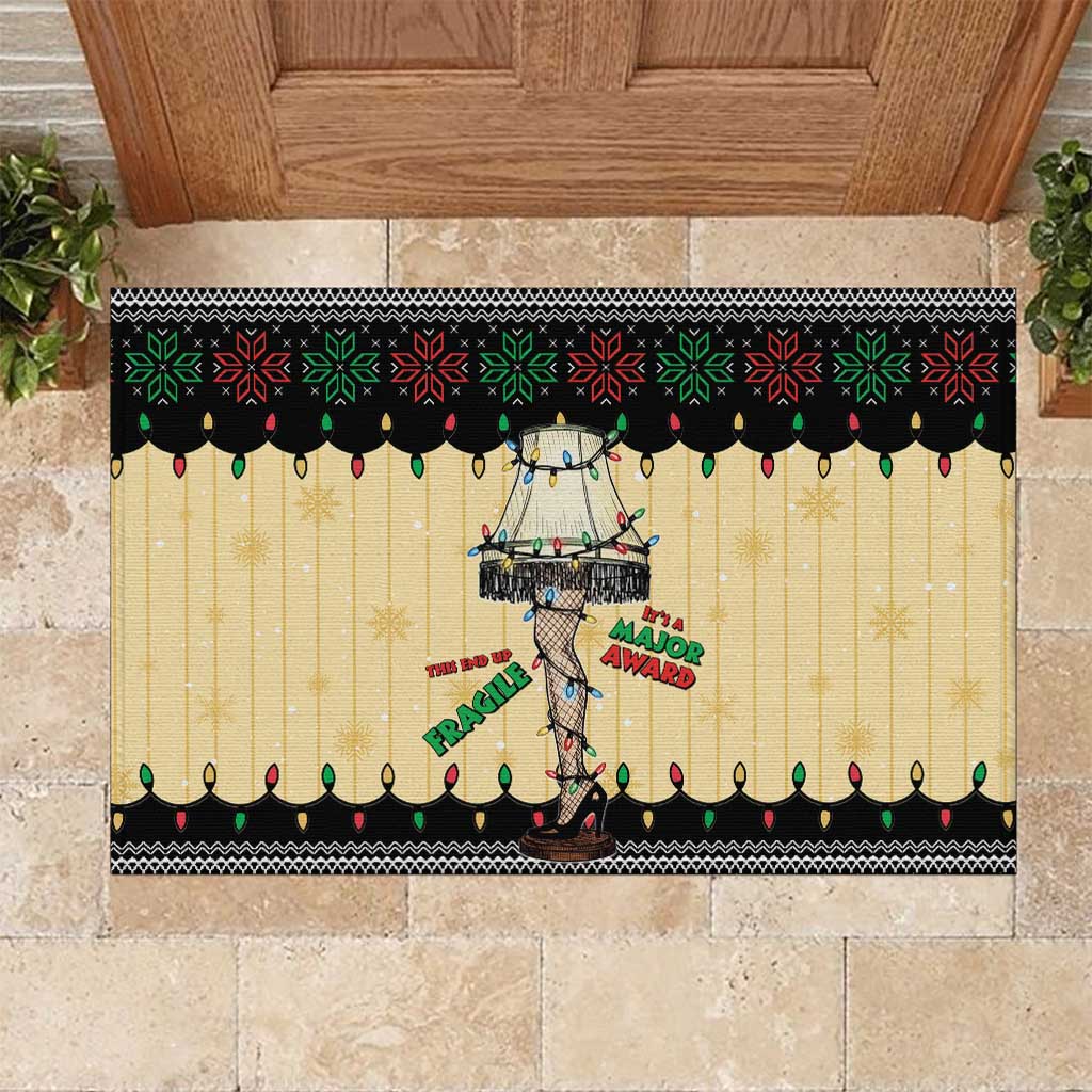 Christmas Story Rubber Doormat Fragile Leg Lamp - Wonder Print Shop
