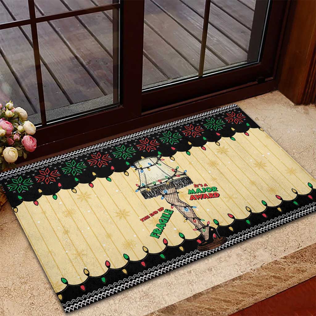 Christmas Story Rubber Doormat Fragile Leg Lamp - Wonder Print Shop