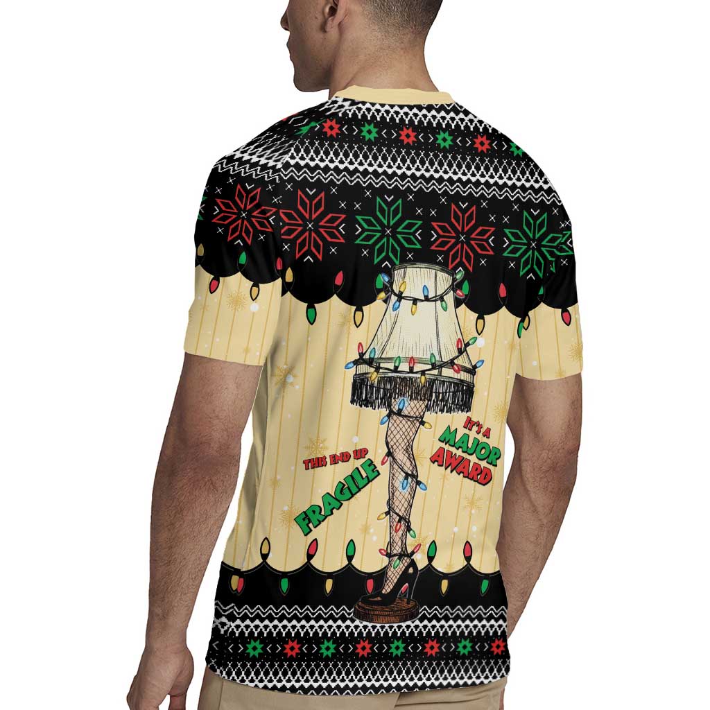 Christmas Story Rugby Jersey Fragile Leg Lamp - Wonder Print Shop
