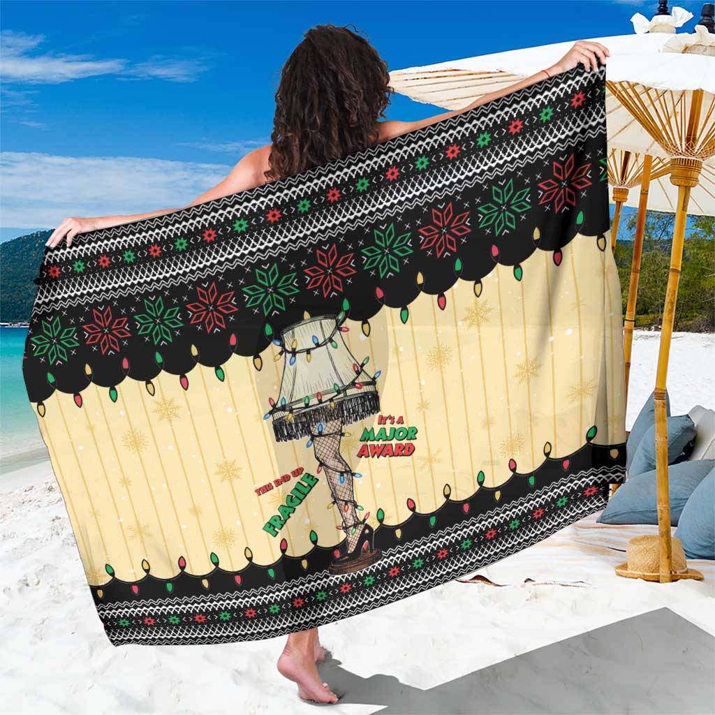 Christmas Story Sarong Fragile Leg Lamp - Wonder Print Shop