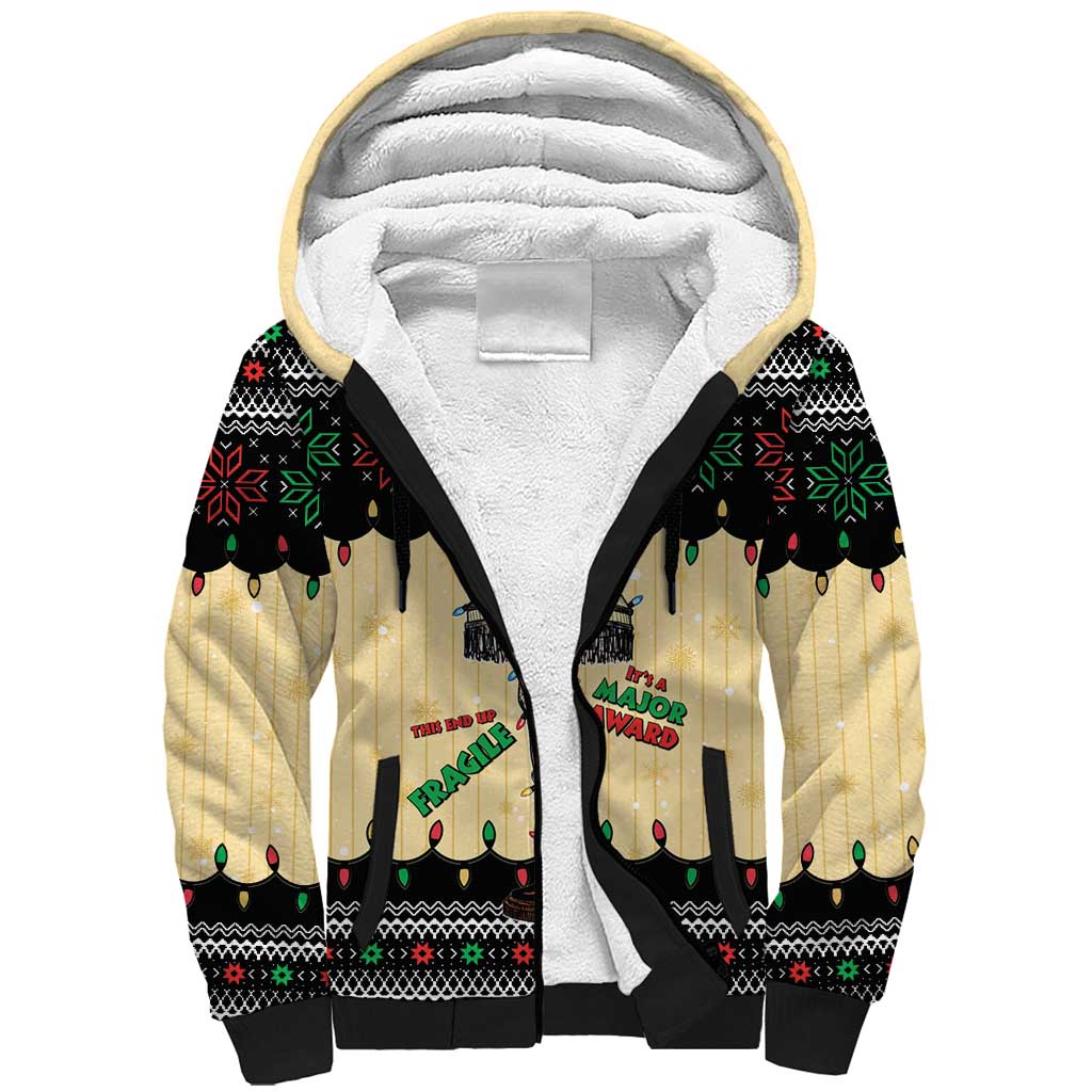 Christmas Story Sherpa Hoodie Fragile Leg Lamp - Wonder Print Shop