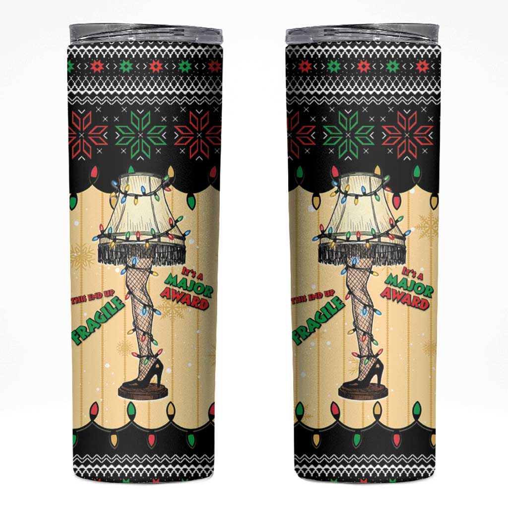 Christmas Story Skinny Tumbler Fragile Leg Lamp - Wonder Print Shop