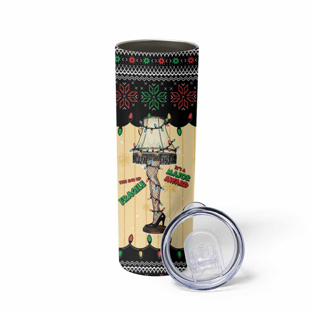 Christmas Story Skinny Tumbler Fragile Leg Lamp - Wonder Print Shop