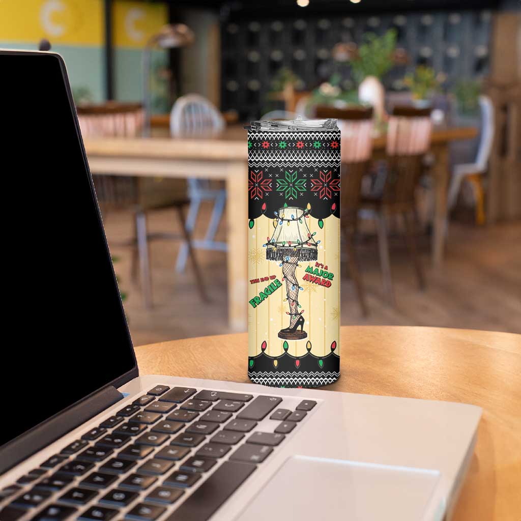 Christmas Story Skinny Tumbler Fragile Leg Lamp - Wonder Print Shop