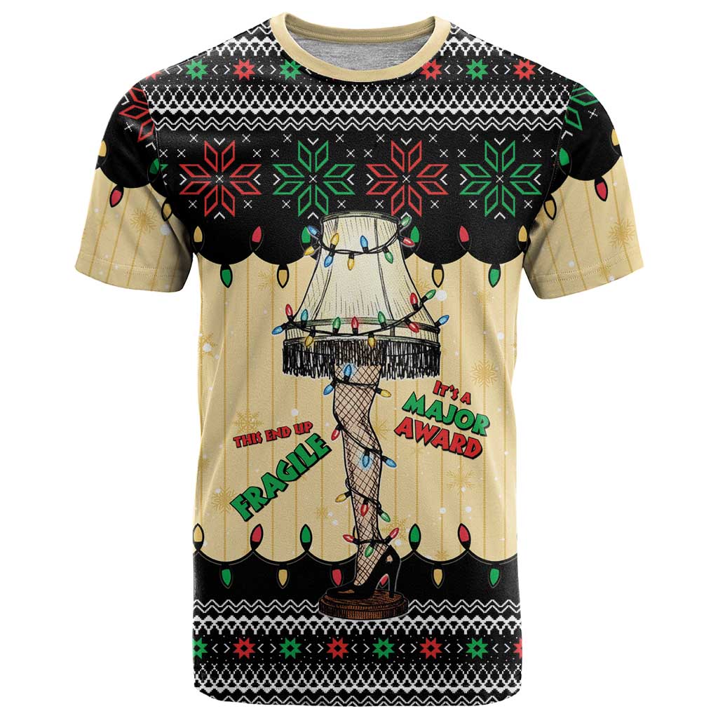 Christmas Story T Shirt Fragile Leg Lamp - Wonder Print Shop