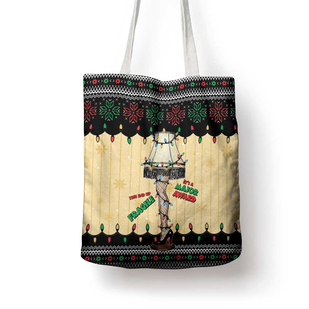 Christmas Story Tote Bag Fragile Leg Lamp - Wonder Print Shop