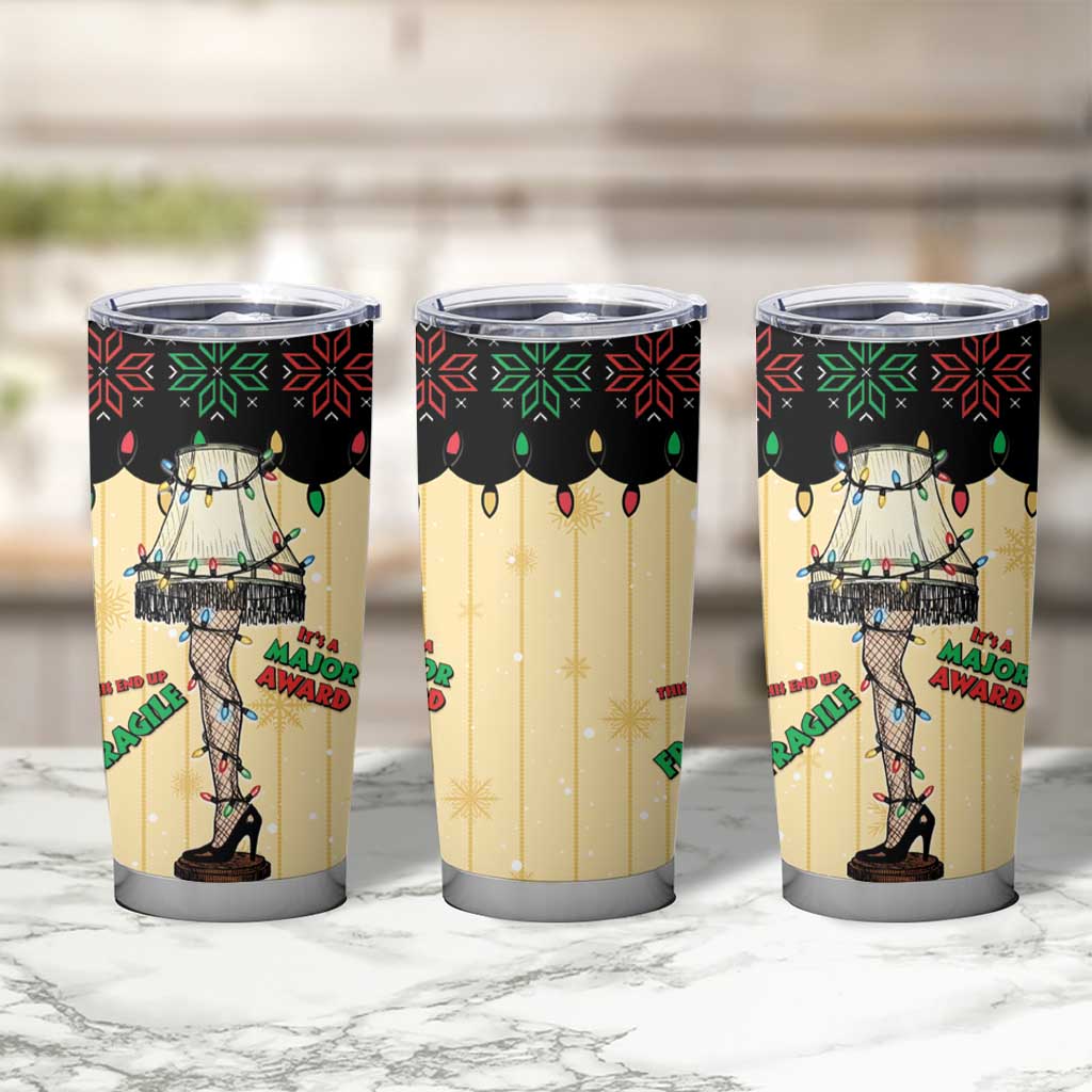 Christmas Story Tumbler Cup Fragile Leg Lamp - Wonder Print Shop