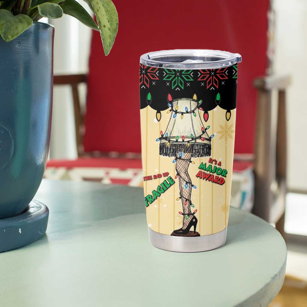 Christmas Story Tumbler Cup Fragile Leg Lamp - Wonder Print Shop