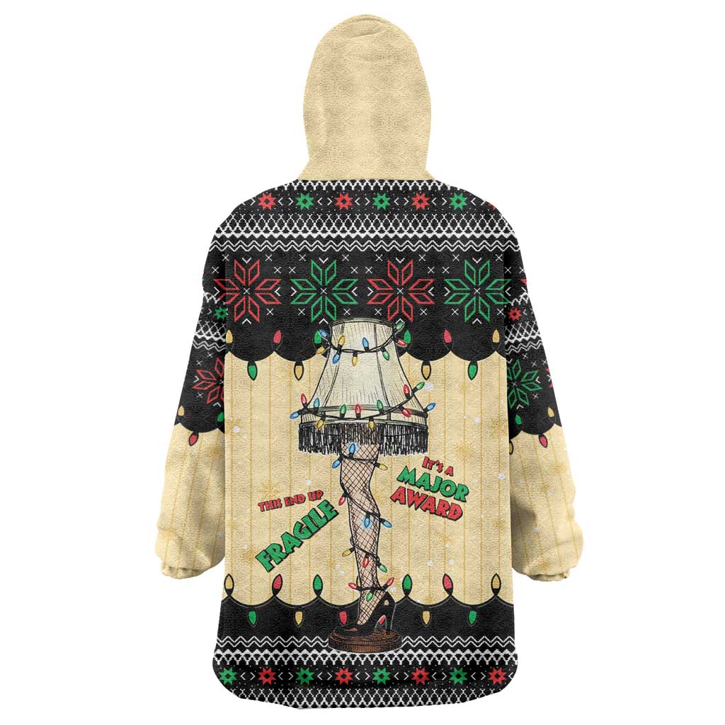 Christmas Story Wearable Blanket Hoodie Fragile Leg Lamp - Wonder Print Shop