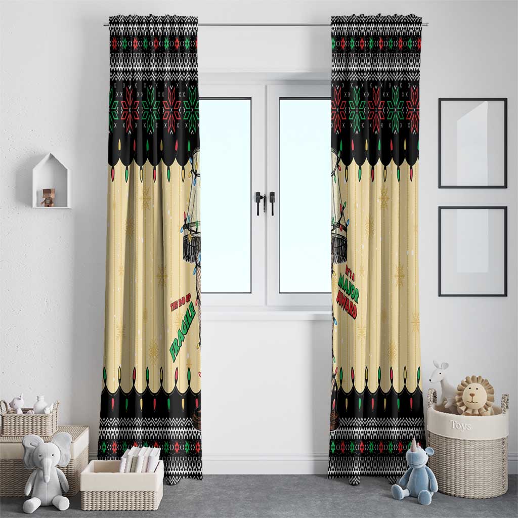 Christmas Story Window Curtain Fragile Leg Lamp - Wonder Print Shop