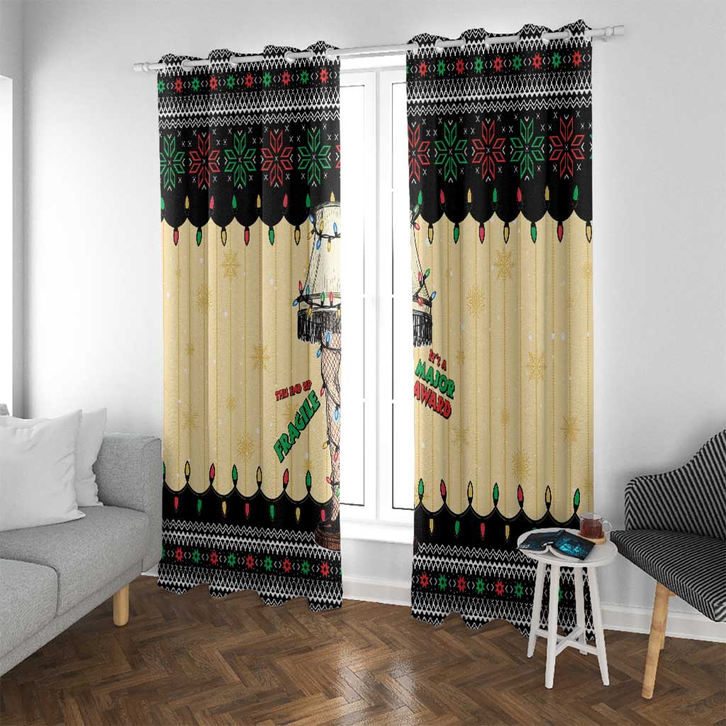 Christmas Story Window Curtain Fragile Leg Lamp - Wonder Print Shop