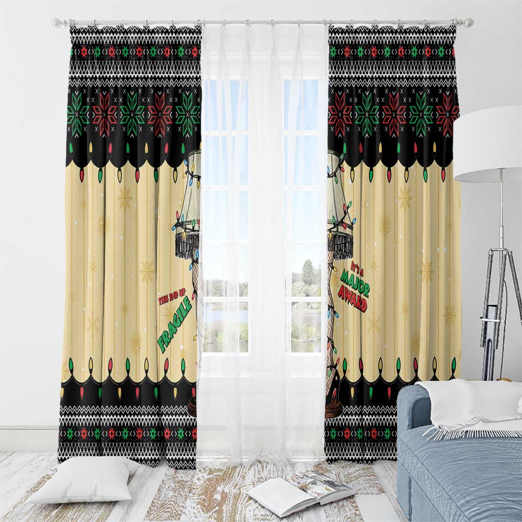 Christmas Story Window Curtain Fragile Leg Lamp - Wonder Print Shop