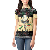 Christmas Story Women Polo Shirt Fragile Leg Lamp - Wonder Print Shop