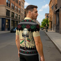 Christmas Story Zipper Polo Shirt Fragile Leg Lamp - Wonder Print Shop