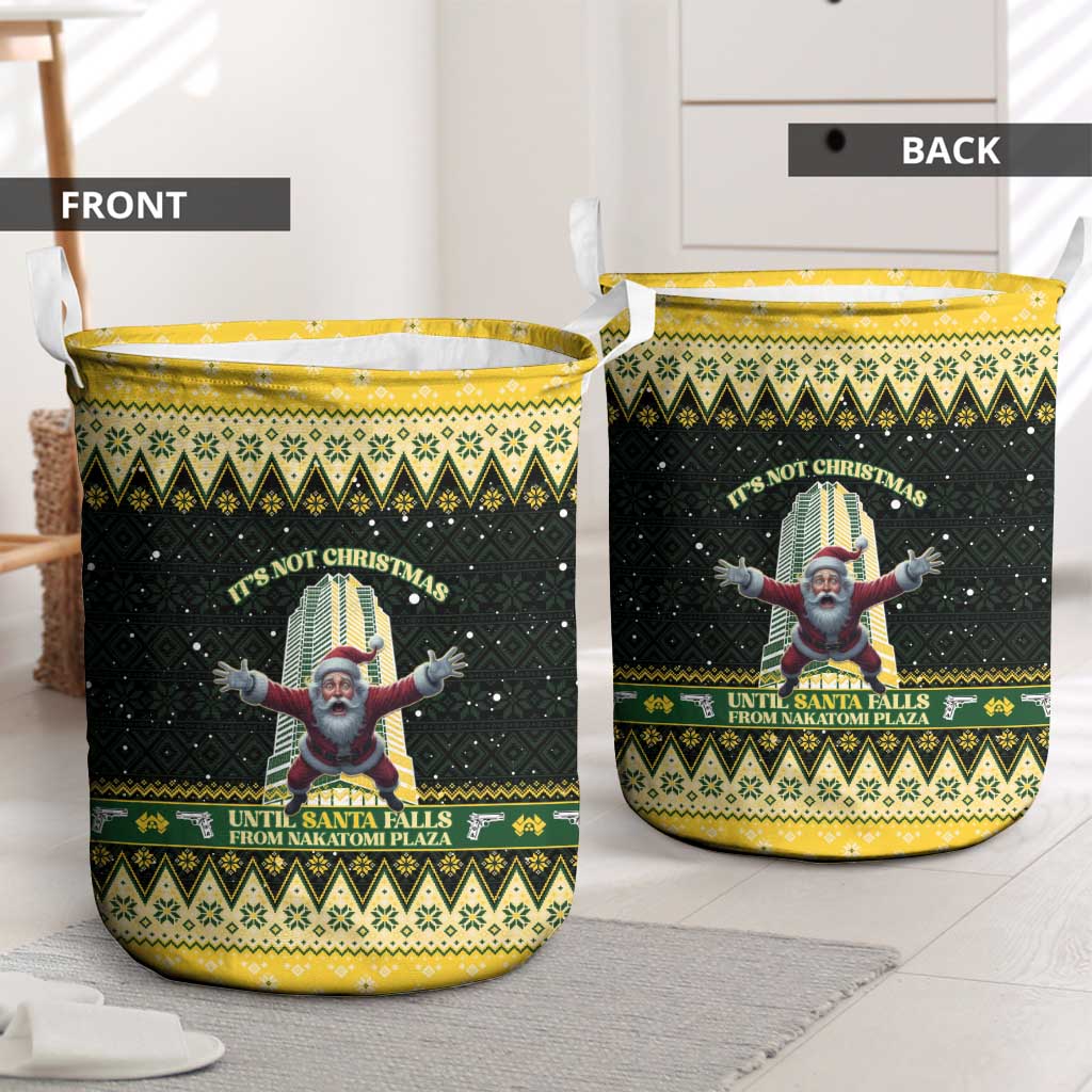 Nakatomi Plaza Laundry Basket It's Not Xmas Until Santa Falls - Wonder Print Shop