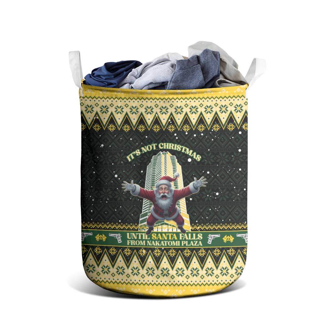 Nakatomi Plaza Laundry Basket It's Not Xmas Until Santa Falls - Wonder Print Shop