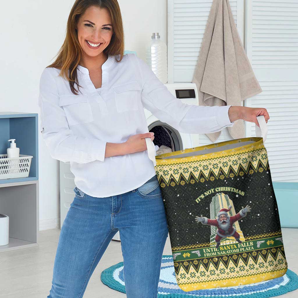 Nakatomi Plaza Laundry Basket It's Not Xmas Until Santa Falls - Wonder Print Shop