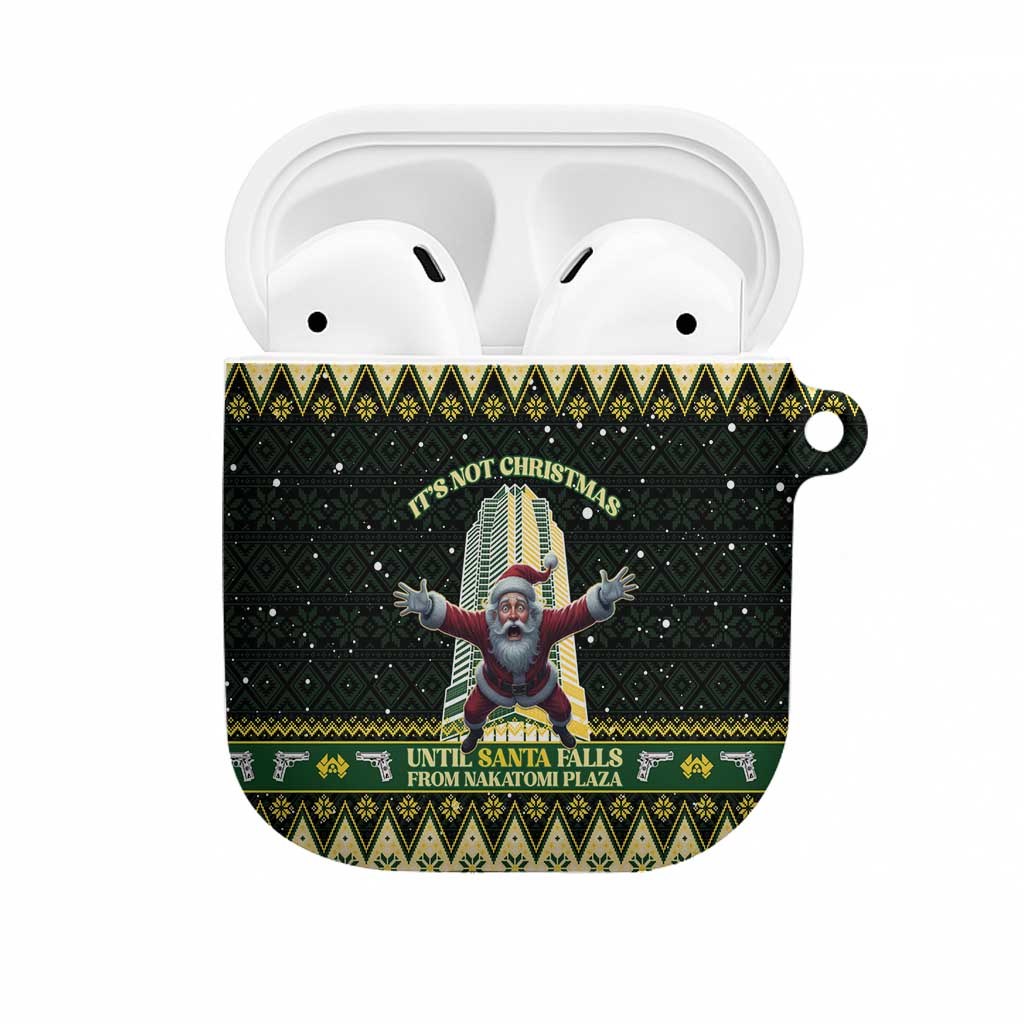 Nakatomi Plaza AirPods Case It's Not Xmas Until Santa Falls - Wonder Print Shop