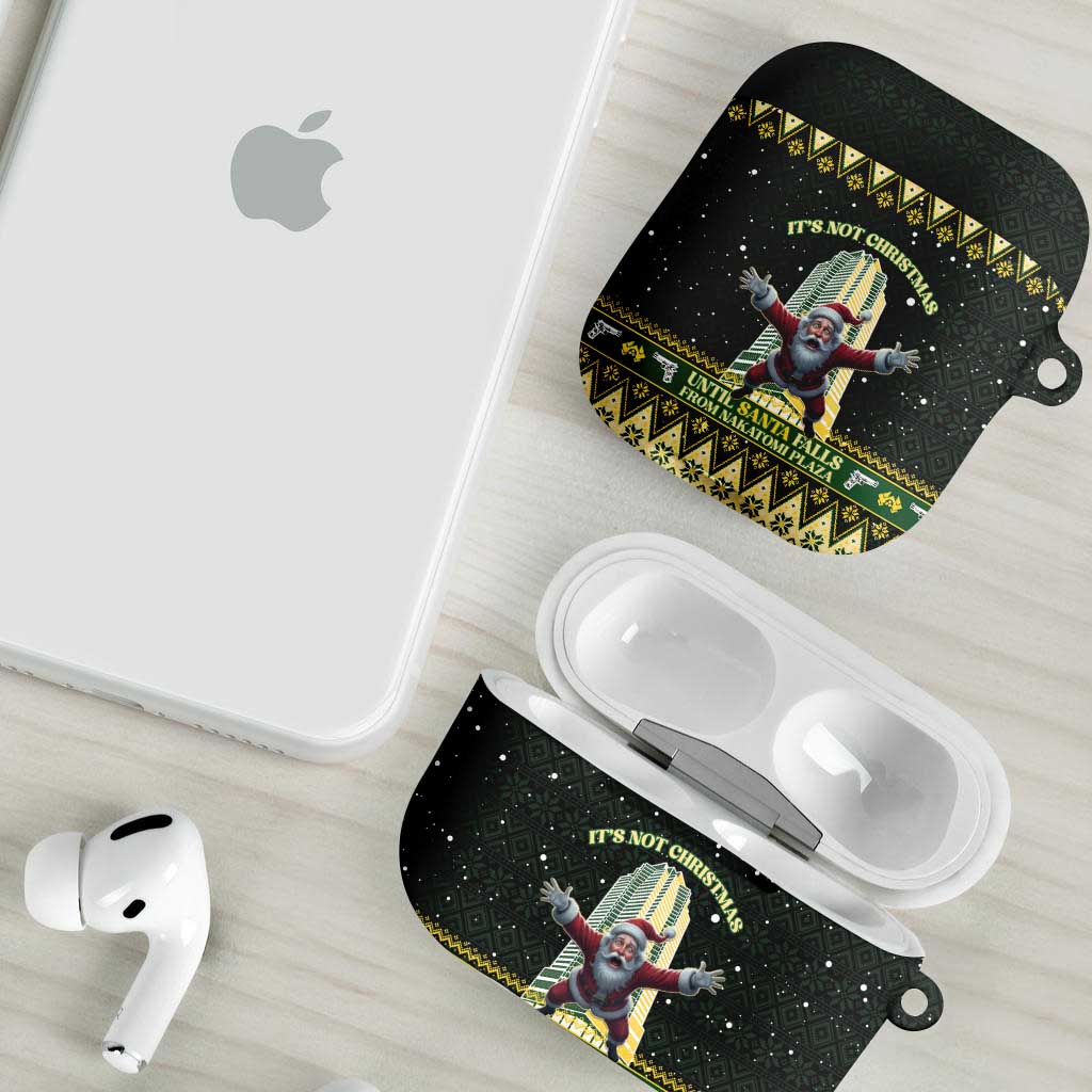 Nakatomi Plaza AirPods Case It's Not Xmas Until Santa Falls - Wonder Print Shop