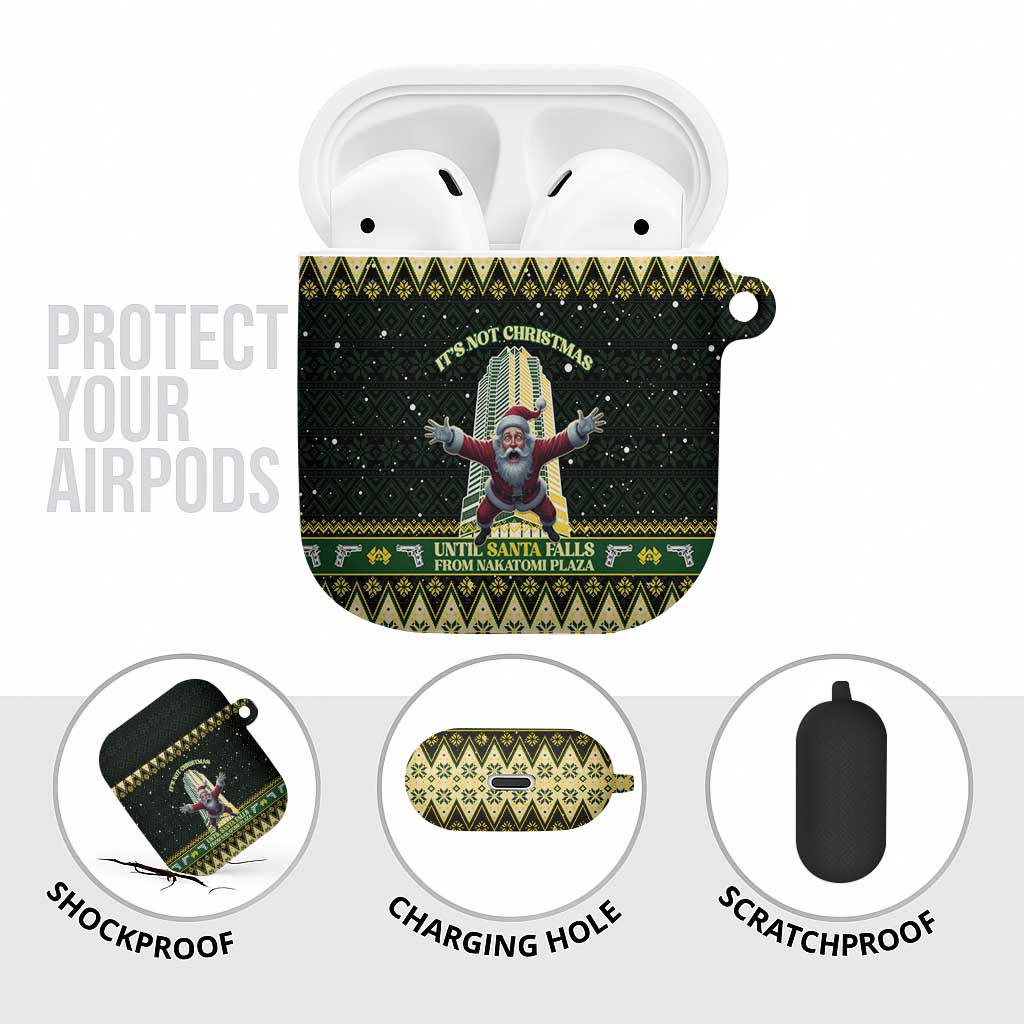 Nakatomi Plaza AirPods Case It's Not Xmas Until Santa Falls - Wonder Print Shop