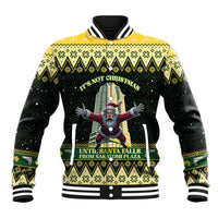 Personalised Nakatomi Plaza Baseball Jacket It's Not Xmas Until Santa Falls - Wonder Print Shop