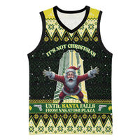 Personalised Nakatomi Plaza Basketball Jersey It's Not Xmas Until Santa Falls - Wonder Print Shop