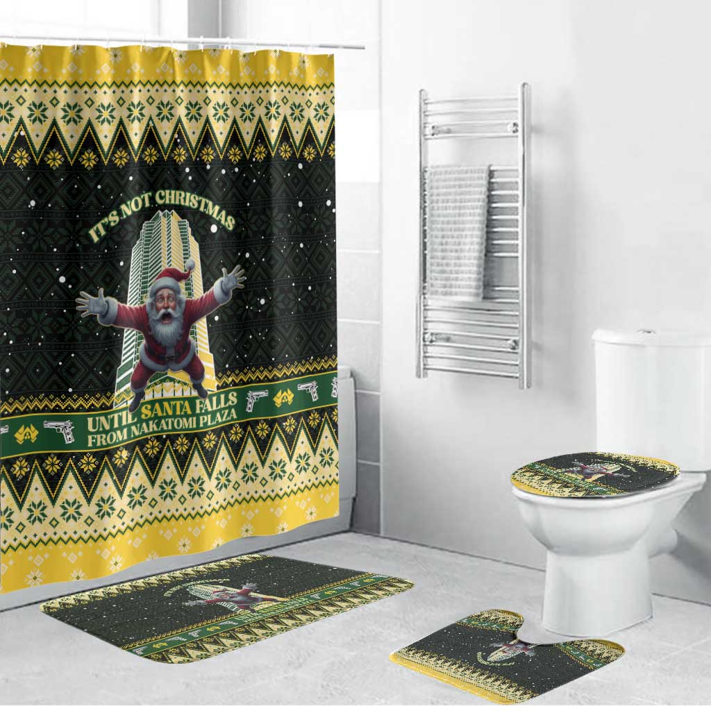 Nakatomi Plaza Bathroom Set It's Not Xmas Until Santa Falls - Wonder Print Shop