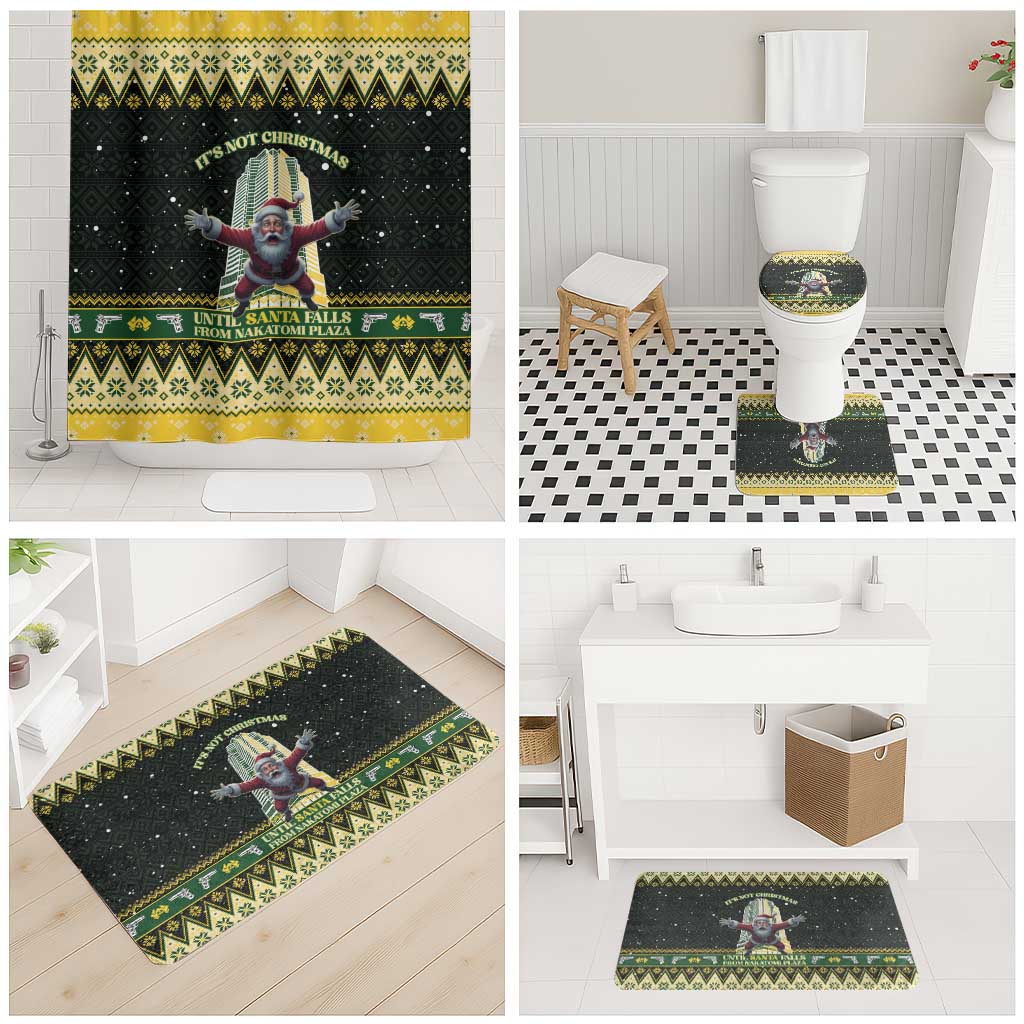 Nakatomi Plaza Bathroom Set It's Not Xmas Until Santa Falls - Wonder Print Shop