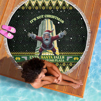 Nakatomi Plaza Beach Blanket It's Not Xmas Until Santa Falls - Wonder Print Shop