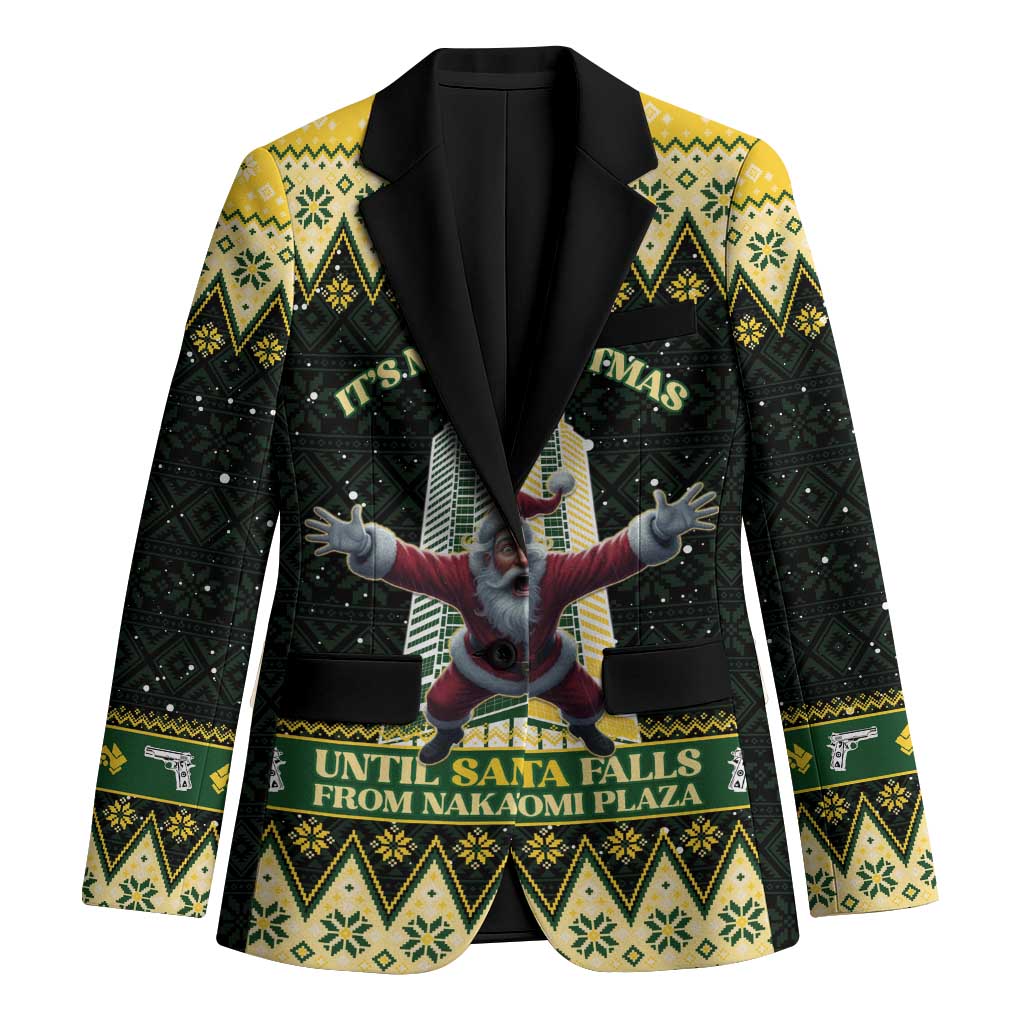 Personalised Nakatomi Plaza Blazer It's Not Xmas Until Santa Falls - Wonder Print Shop