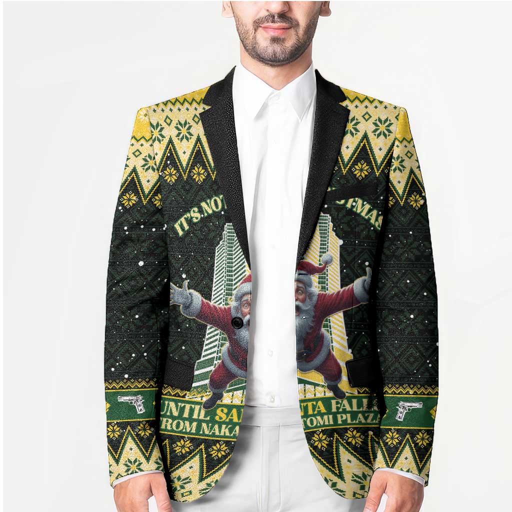 Personalised Nakatomi Plaza Blazer It's Not Xmas Until Santa Falls - Wonder Print Shop