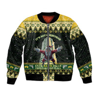Personalised Nakatomi Plaza Bomber Jacket It's Not Xmas Until Santa Falls - Wonder Print Shop