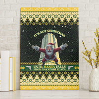 Nakatomi Plaza Canvas Wall Art It's Not Xmas Until Santa Falls - Wonder Print Shop
