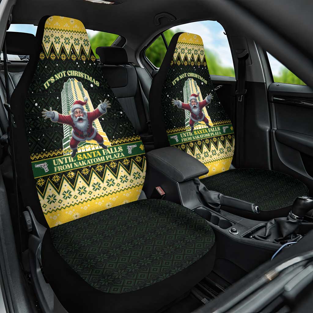 Nakatomi Plaza Car Seat Cover It's Not Xmas Until Santa Falls - Wonder Print Shop