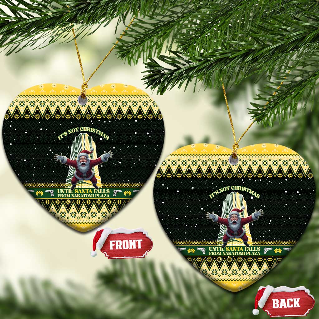 Nakatomi Plaza Ceramic Ornament It's Not Xmas Until Santa Falls - Wonder Print Shop