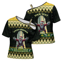 Personalised Nakatomi Plaza Cross Shoulder Shirt It's Not Xmas Until Santa Falls - Wonder Print Shop