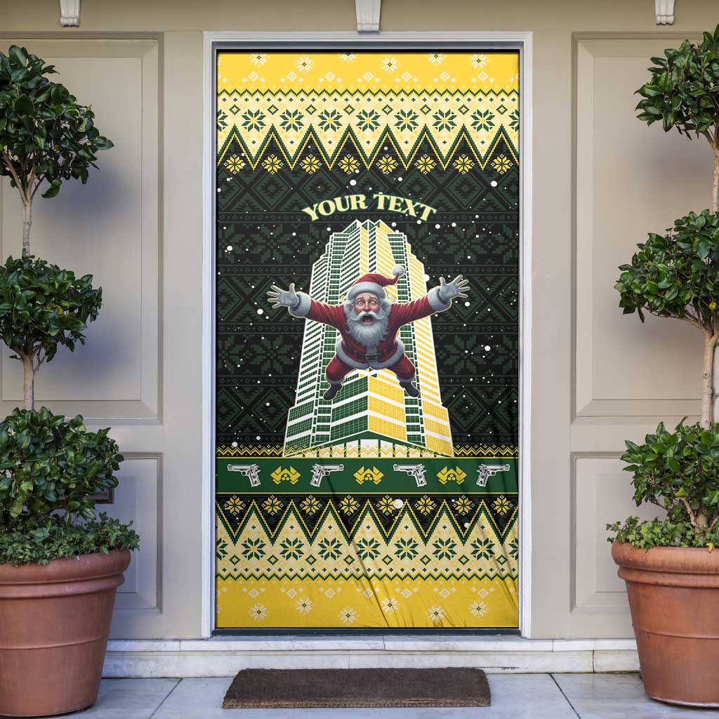 Personalised Nakatomi Plaza Door Cover It's Not Xmas Until Santa Falls - Wonder Print Shop