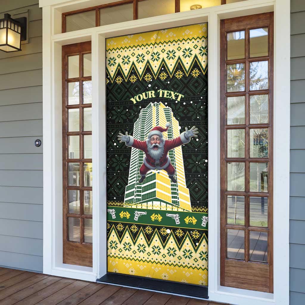 Personalised Nakatomi Plaza Door Cover It's Not Xmas Until Santa Falls - Wonder Print Shop