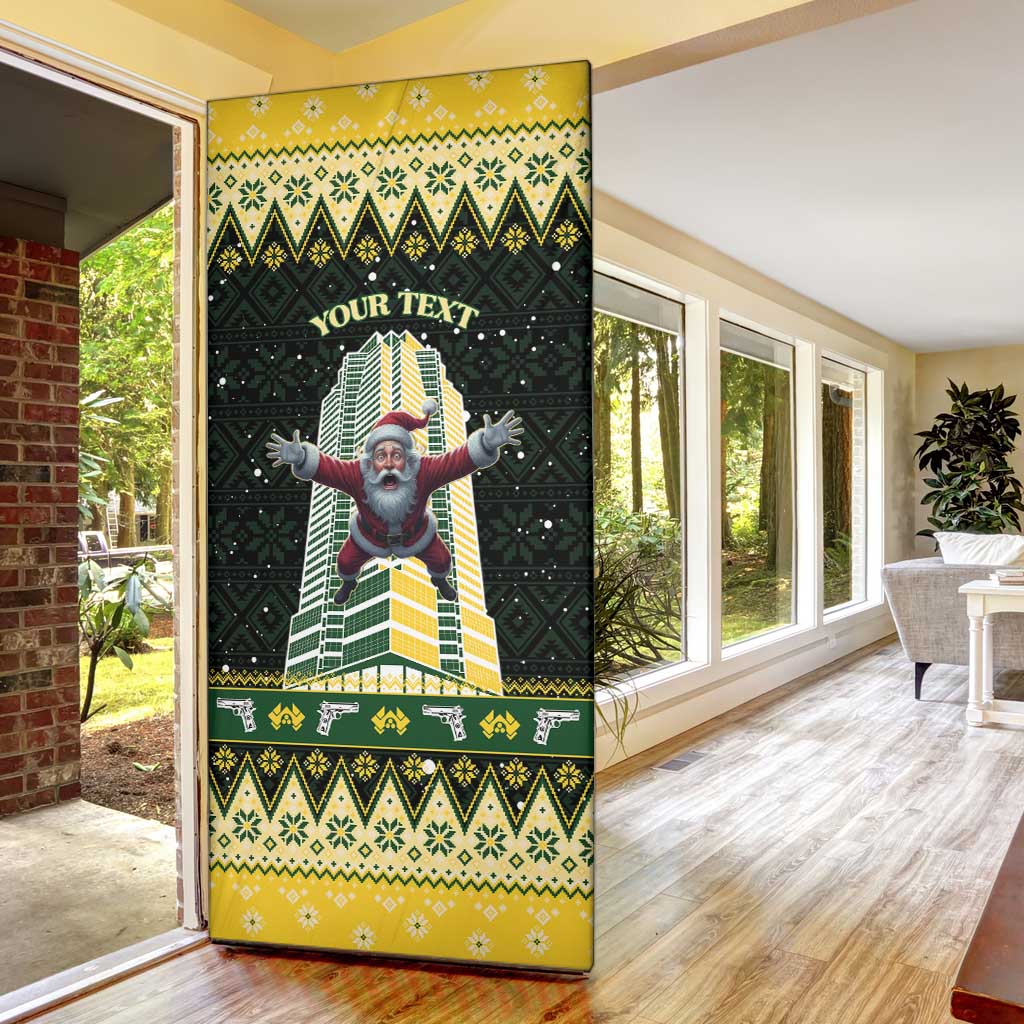 Personalised Nakatomi Plaza Door Cover It's Not Xmas Until Santa Falls - Wonder Print Shop