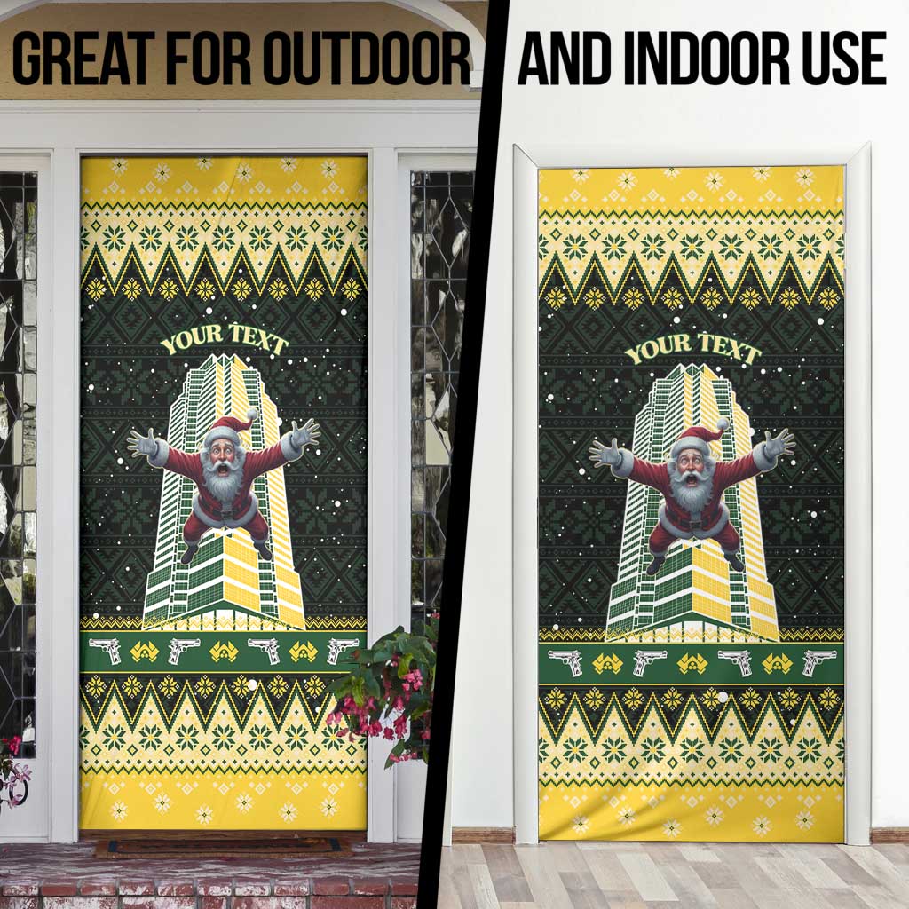 Personalised Nakatomi Plaza Door Cover It's Not Xmas Until Santa Falls - Wonder Print Shop