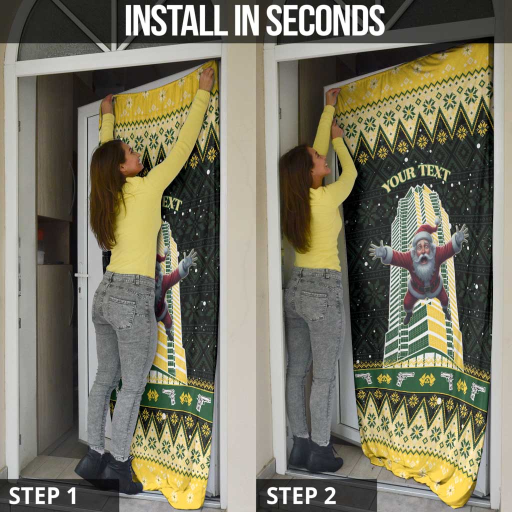 Personalised Nakatomi Plaza Door Cover It's Not Xmas Until Santa Falls - Wonder Print Shop