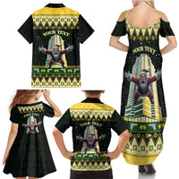 Personalised Nakatomi Plaza Family Matching Summer Maxi Dress and Hawaiian Shirt It's Not Xmas Until Santa Falls - Wonder Print Shop