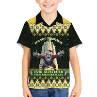 Personalised Nakatomi Plaza Family Matching Tank Maxi Dress and Hawaiian Shirt It's Not Xmas Until Santa Falls - Wonder Print Shop