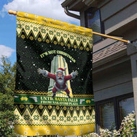 Nakatomi Plaza Garden Flag It's Not Xmas Until Santa Falls - Wonder Print Shop