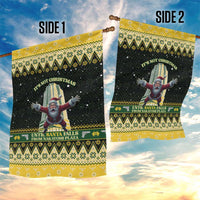 Nakatomi Plaza Garden Flag It's Not Xmas Until Santa Falls - Wonder Print Shop