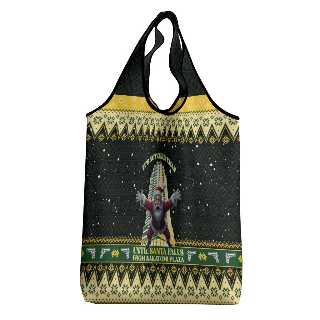 Nakatomi Plaza Grocery Bag It's Not Xmas Until Santa Falls - Wonder Print Shop