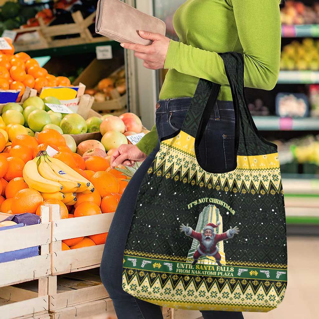 Nakatomi Plaza Grocery Bag It's Not Xmas Until Santa Falls - Wonder Print Shop